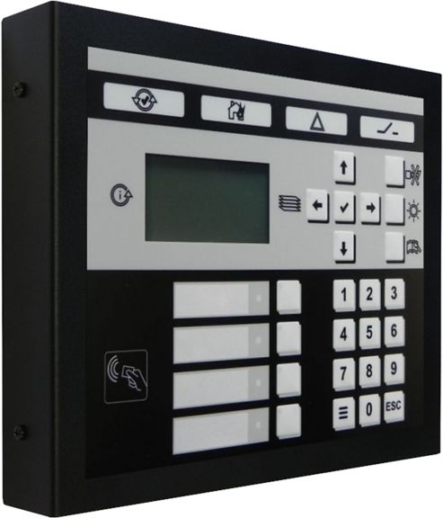 1 to 6 Loop Vigilon Plus Control Panel without printer c/w 1 loop card & supplied in black